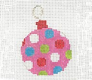 Dots on pink bauble