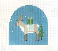 Reindeer with star blanket