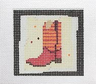 Red Graduation Hat hand-painted needlepoint stitching canvas